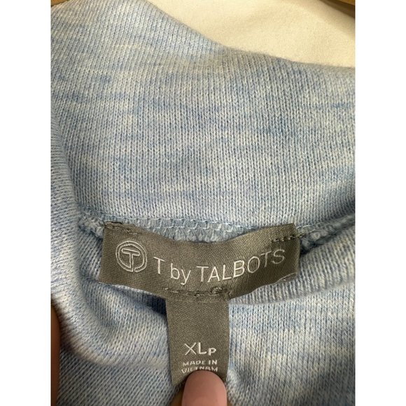 T by Talbots Striped Sweater sz XL P Blue/White - Picture 2 of 7